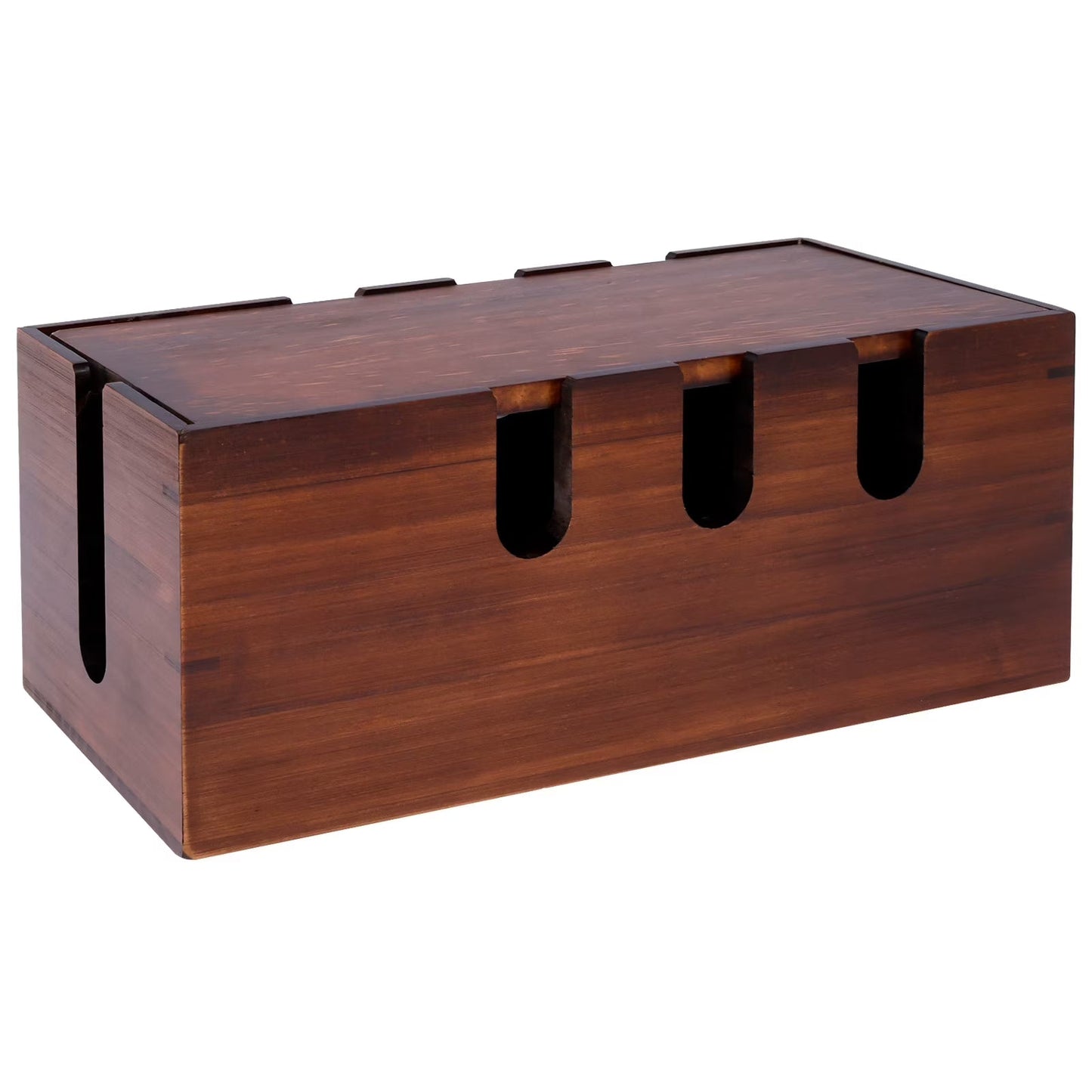 Handcrafted Solid Wood Cable Management Box