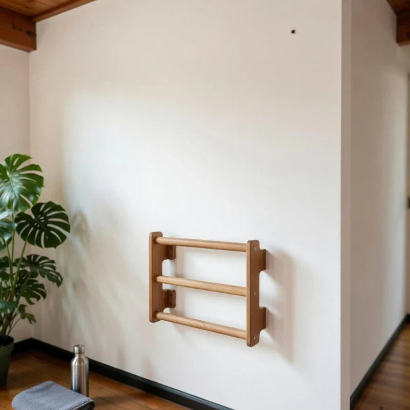 Wall-Mounted Fitness Station: Dip & Pull-Up System