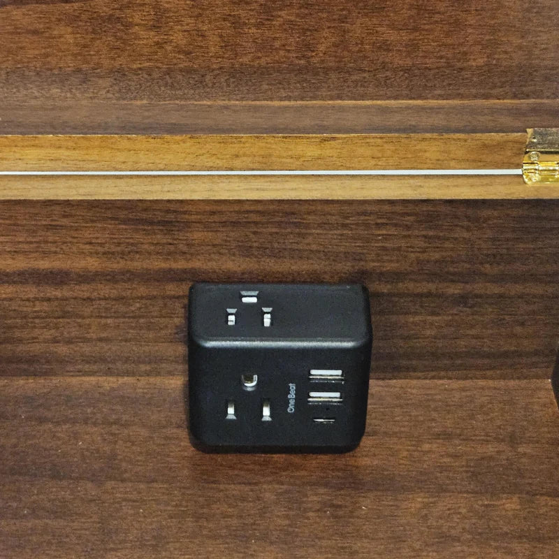 Acacia Wood Locking Charging Station